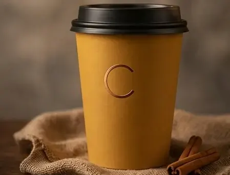 C. Ceramic Mug with latte art