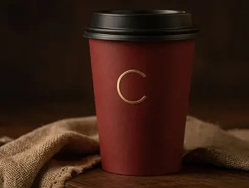 House Coffee Beans bag against cafe interior