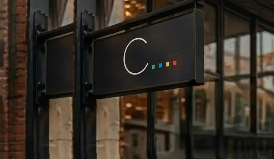 C. cafe storefront in 2016