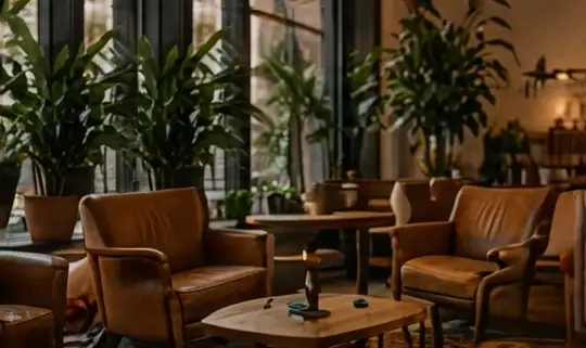 Cozy C. cafe seating area
